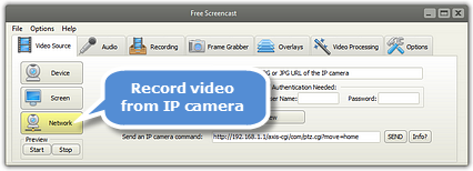 Record Video from IP Camera